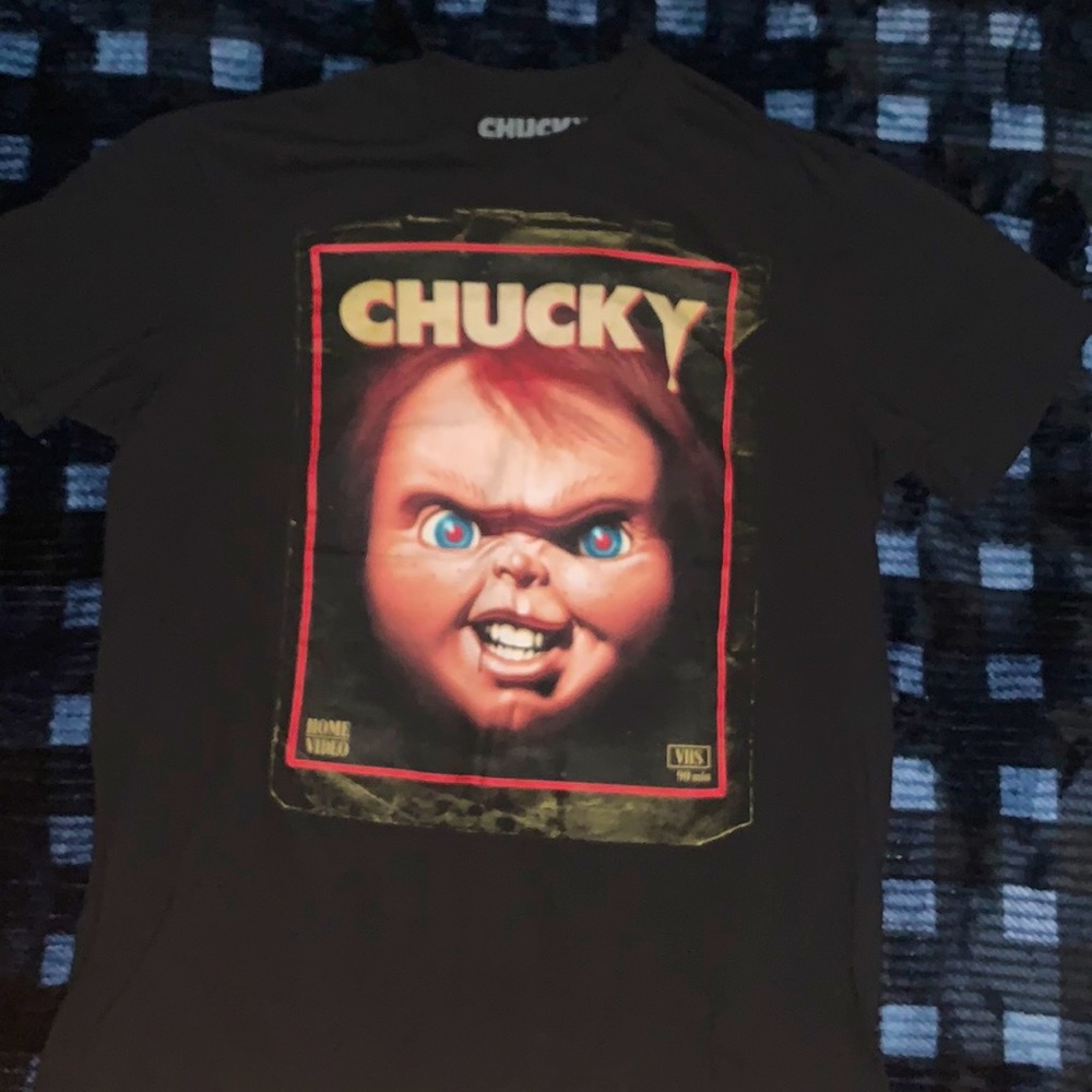 CHUCKY Tee, Blk,(Medium),(NEW) - No Tag